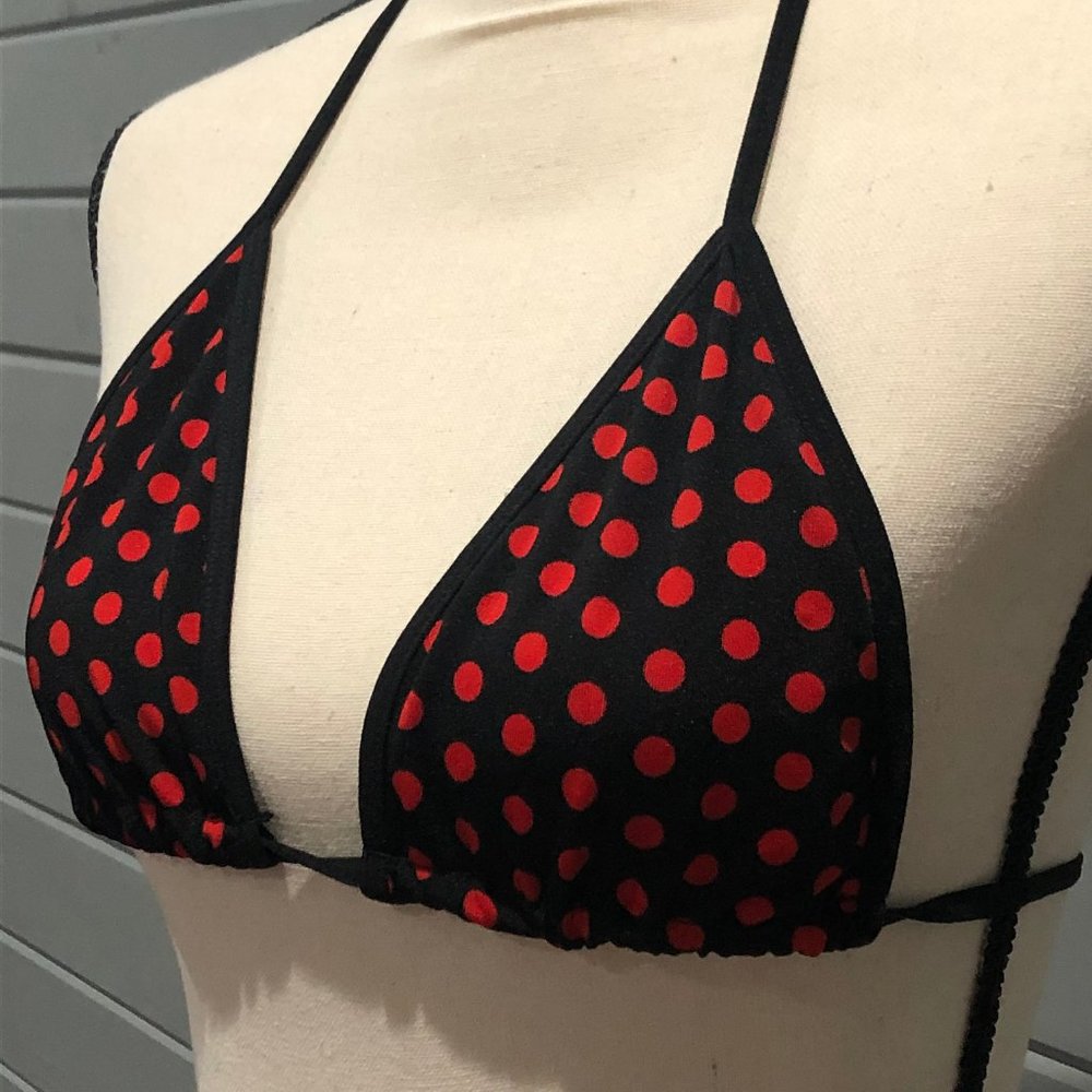 Red Polka Dot String Bikini